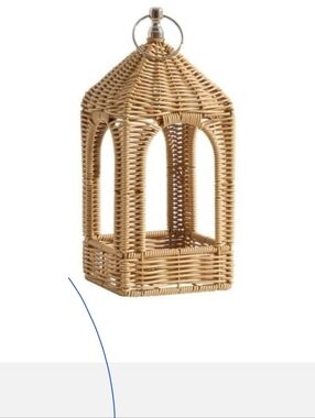 My Texas House 12” Rattan Lantern